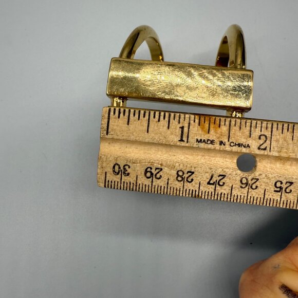 Ann Taylor Gold-Tone Cuff Bracelet Open Design 2.25 inches - Picture 5 of 5